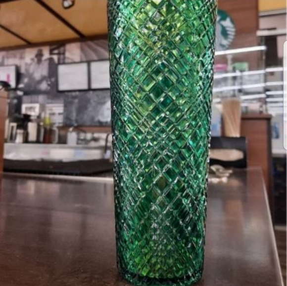 Starbucks 2022 Sparkling Iridescent Grid Acrylic Wall - Picture 5 of 5